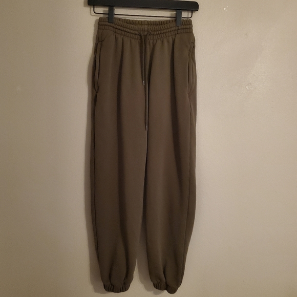 WARDROBE.NYC Pants - WARDROBE.NYC Military Green Drawstring Track Pant Jogger Sweatpant Loungewear XS
